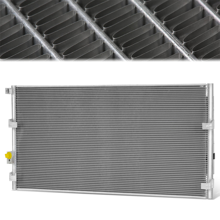 CONDENSADOR FORD MUSTANG 2015-2023 - FOR 2.3L MODEL - ALUMINUM - SILVER