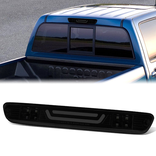 LUZ DE FRENO 04-12 CHEVY COLORADO, GMC CANYON / 06-08 ISUZU I-SERIES - 3D - LED - BLACK / SMOKE