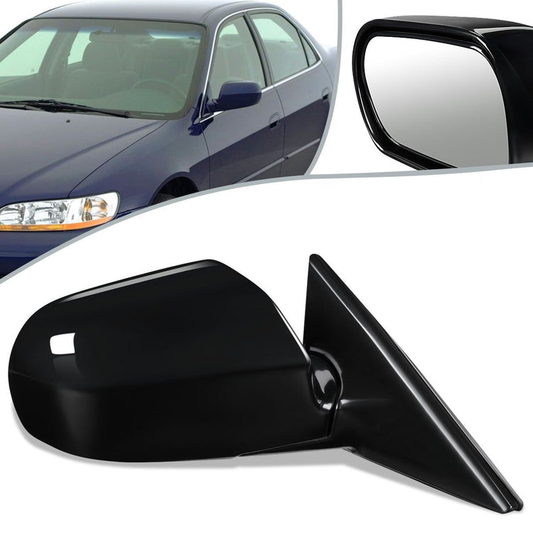 RETROVISOR MIRROR - OEM - 98-02 HONDA ACCORD 2-DOOR - POWERED - TEXTURED - BLACK - RIGHT