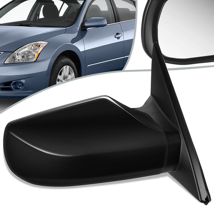 RETROVISOR MIRROR - OEM - 07-12 NISSAN ALTIMA SEDAN - POWERED - PAINTABLE - BLACK - RIGHT