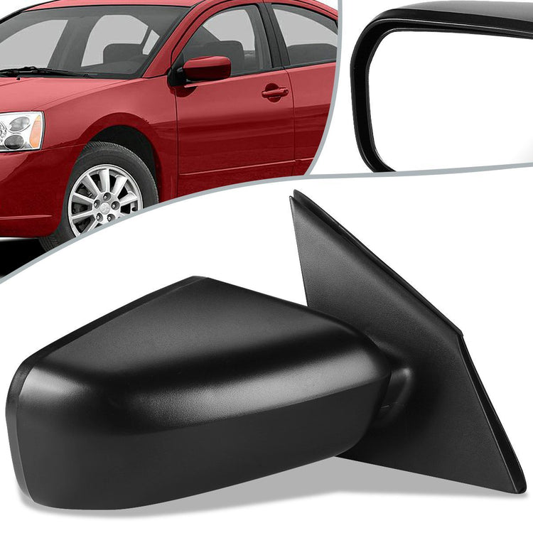 RETROVISOR MIRROR - OEM - 04-08 MITSUBISHI GALANT - POWERED - TEXTURED - BLACK - RIGHT