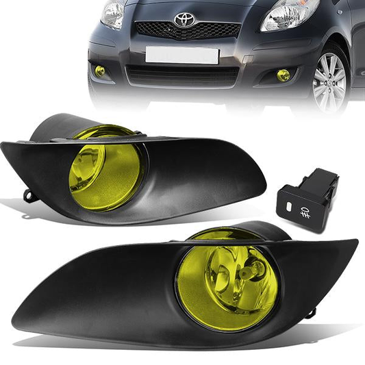 FAROS DE NIEBLA 09-11 TOYOTA YARIS HATCHBACK - W/ SWITCH - H11 BULB - AMBER