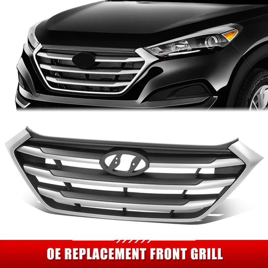 PARRILLA GRILLE - HY TUSN (IX25/35) 16-18/19-21/ GRILLE ASS'Y 16-18/ W/PRIMED BLACK/ W/SILVER MOULDING/ (SE/ECO/SPORT)//PARTS.NO,HY1200189//OEM NO,86350D3000RAM