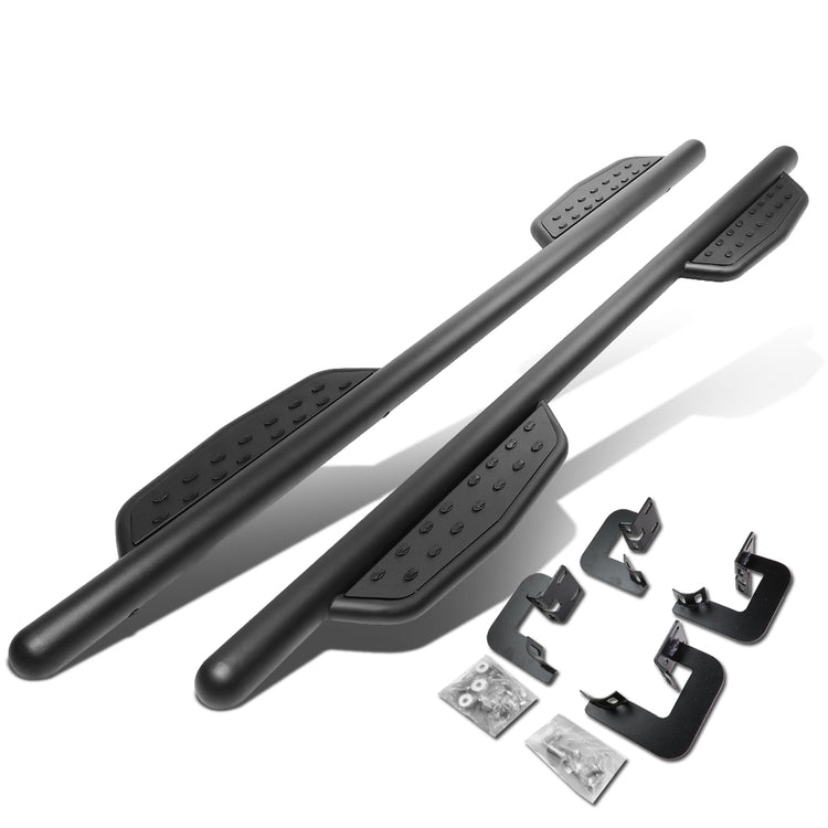 ESTRIBOS 3" - ROUND - EXTENDED - 09-14 FORD F-150 - CREW CAB - MATTE BLACK