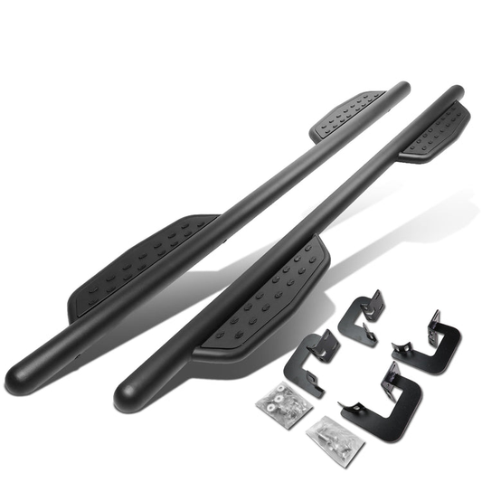 ESTRIBOS 3" - ROUND - EXTENDED - 09-14 FORD F-150 - CREW CAB - MATTE BLACK