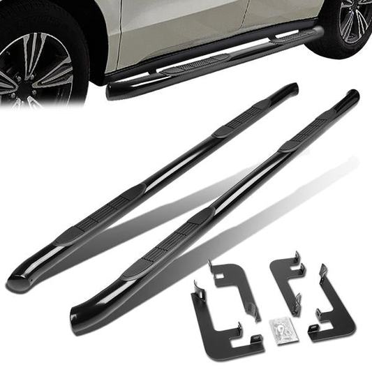 ESTRIBOS 3" - ROUND - STRAIGHT - 14-20 ACURA MDX - BLACK