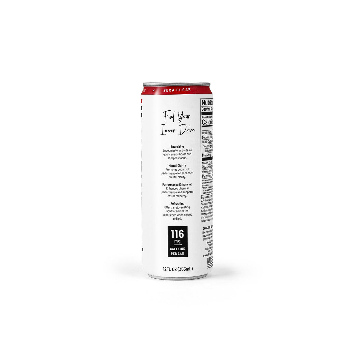 Speedmaster 12oz Energy Drink Zero Sugar