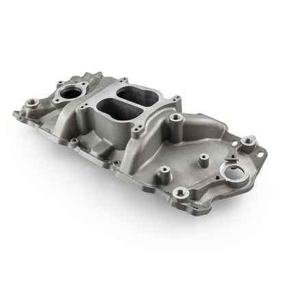 Chevy SBC 350 1957-95 (Non EGR) LowRise Aluminum Intake Manifold [Satin]