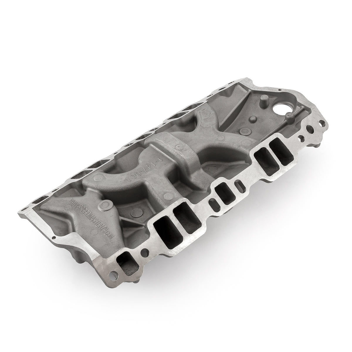 Chevy SBC 350 1957-95 (Non EGR) LowRise Aluminum Intake Manifold [Satin]