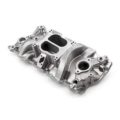 Chevy SBC 350 1957-95 (Non EGR) LowRise Aluminum Intake Manifold [Polished]