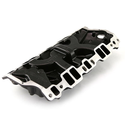 Chevy SBC 350 1957-95 (Non EGR) LowRise Aluminum Intake Manifold [Black]