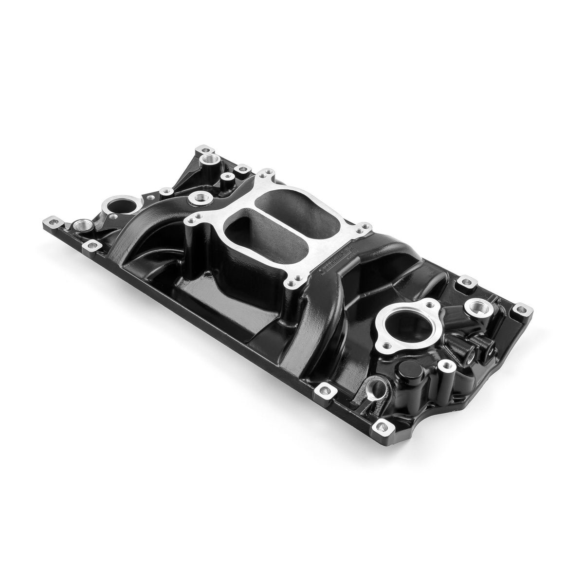 Chevy SBC 350 Vortec LowRise Aluminum Intake Manifold [Black]