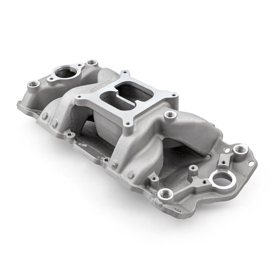 Chevy SBC 350 1957-95 MID-AIR™ MidRise Aluminum Intake Manifold [Satin]
