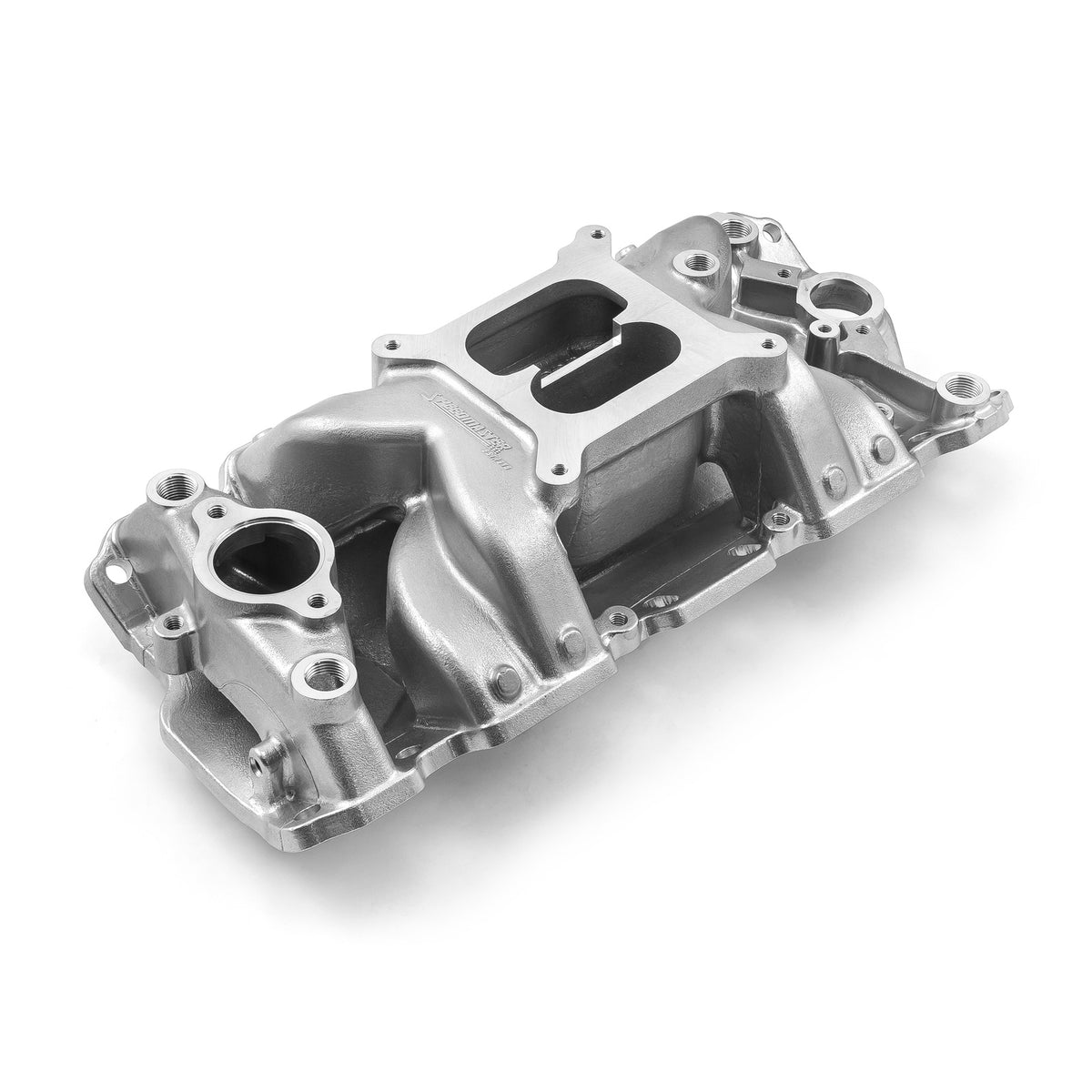 Chevy SBC 350 1957-95 MID-AIR™ MidRise Aluminum Intake Manifold [Polished]