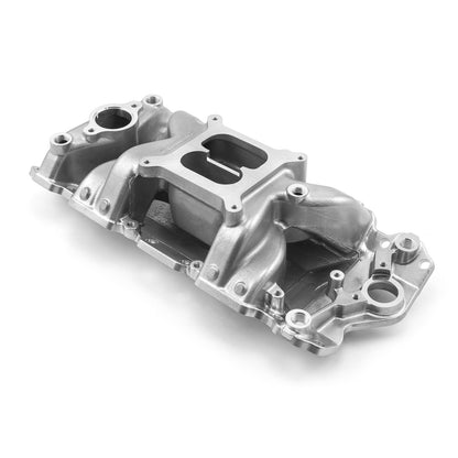 Chevy SBC 350 1957-95 MID-AIR™ MidRise Aluminum Intake Manifold [Polished]
