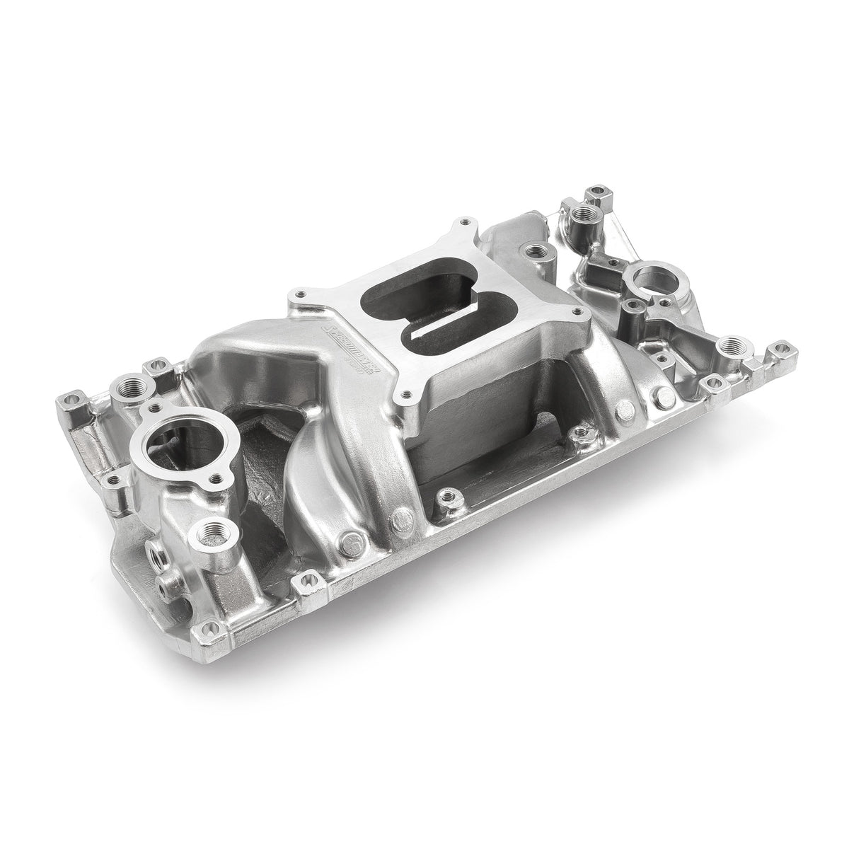 Chevy SBC 350 Vortec MID-AIR™ MidRise Aluminum Intake Manifold [Polished]