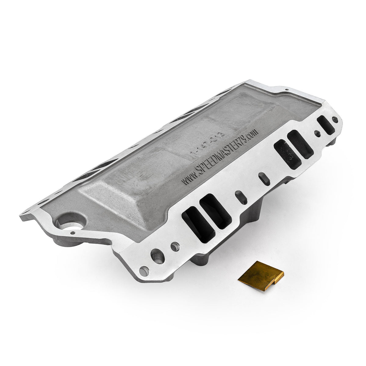 Chevy SBC 350 1957-95 HiRise Aluminum Intake Manifold [Satin]