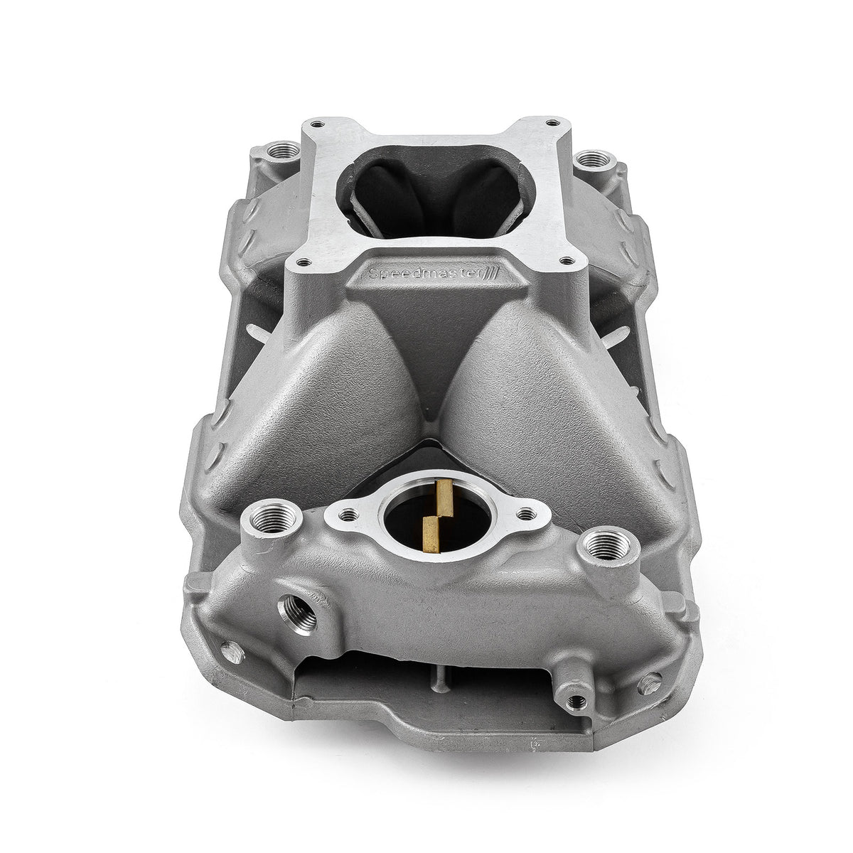 Chevy SBC 350 1957-95 HiRise Aluminum Intake Manifold [Satin]
