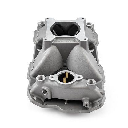 Chevy SBC 350 1957-95 HiRise Aluminum Intake Manifold [Satin]