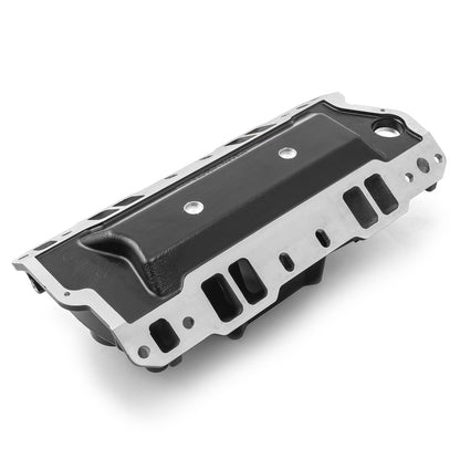 Chevy SBC 350 1957-95 HiRise Aluminum Intake Manifold [Black]