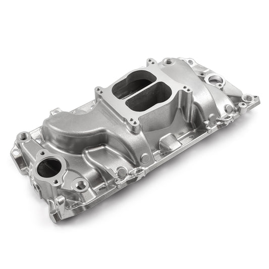 Chevy BBC 454 Oval Port LowRise Aluminum Intake Manifold [Polished]