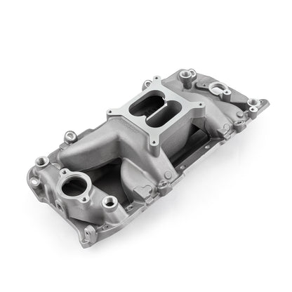 Chevy BBC 454 Oval Port MID-AIR™ MidRise Aluminum Intake Manifold [Satin]