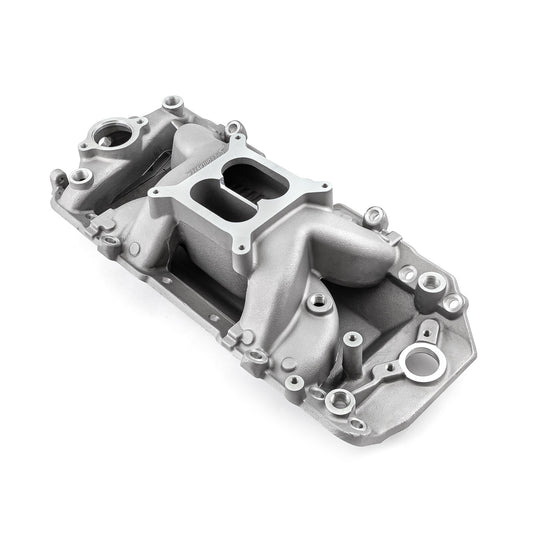 Chevy BBC 454 Oval Port MID-AIR™ MidRise Aluminum Intake Manifold [Satin]