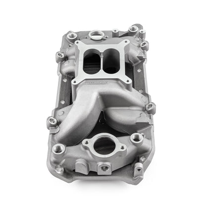 Chevy BBC 454 Oval Port MID-AIR™ MidRise Aluminum Intake Manifold [Satin]