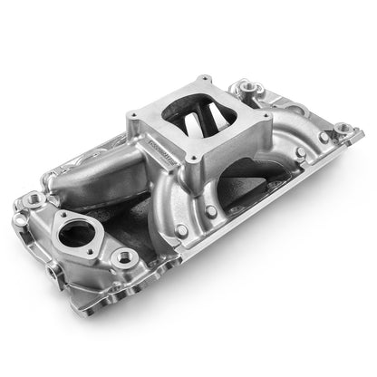Chevy BBC 454 Rect Port HiRise Aluminum Intake Manifold [Polished]