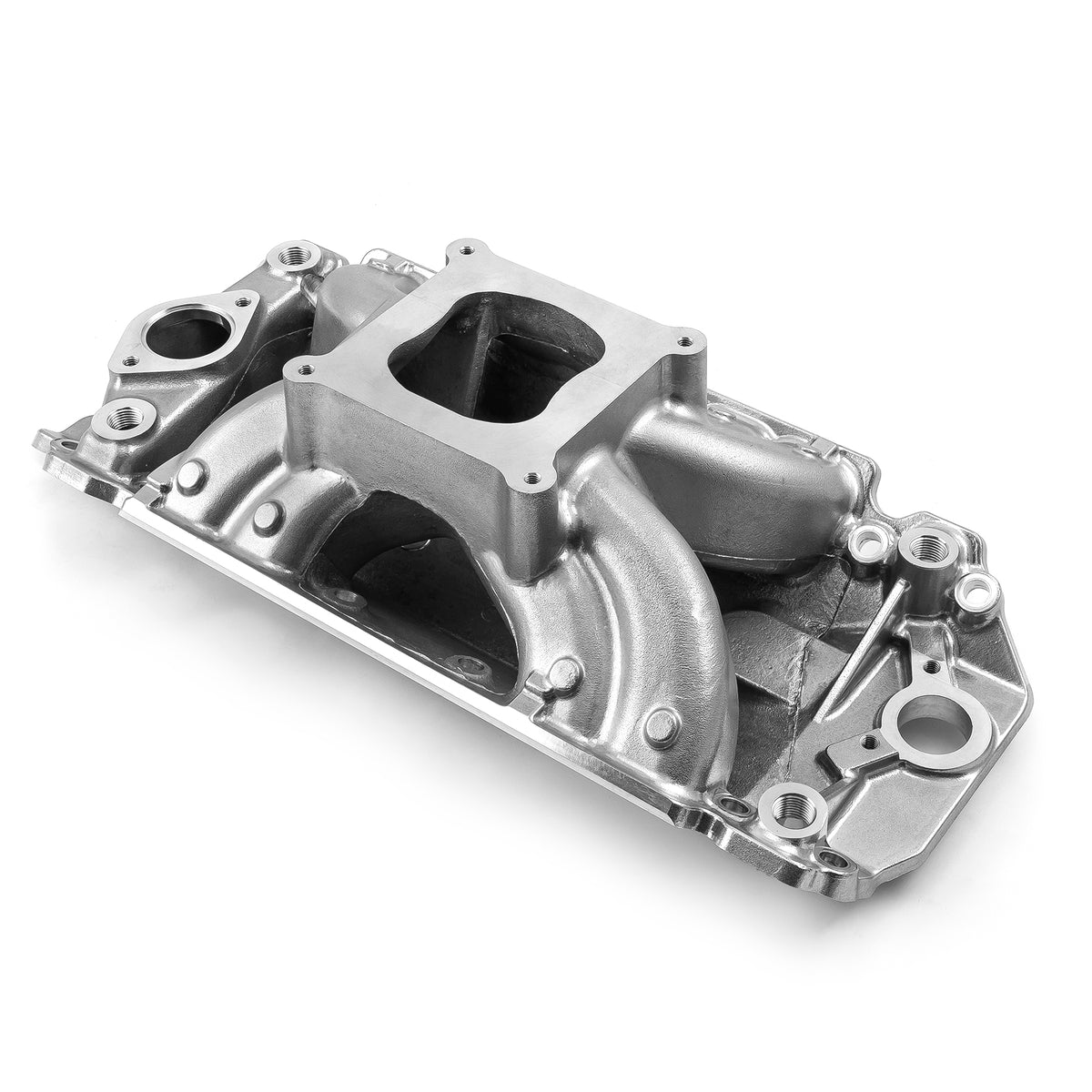Chevy BBC 454 Rect Port HiRise Aluminum Intake Manifold [Polished]