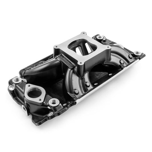 Chevy BBC 454 Rect Port HiRise Aluminum Intake Manifold [Black]