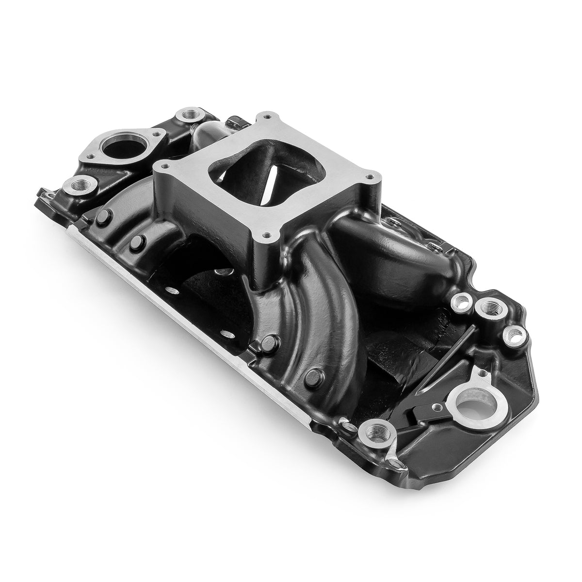 Chevy BBC 454 Rect Port HiRise Aluminum Intake Manifold [Black]