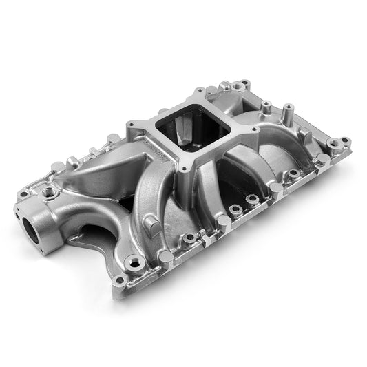 Ford 351W Windsor HiRise Aluminum Intake Manifold [Polished]