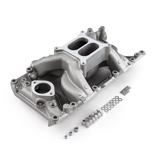 Mopar Chrysler Dodge SB 318 340 360 MID-AIR™ MidRise Aluminum Intake Manifold [Satin]