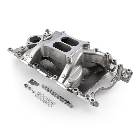Mopar Chrysler SB 318 340 360 MID-AIR™ MidRise Aluminum Intake Manifold [Polished]