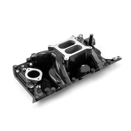 Mopar Chrysler Dodge SB 318 340 360 MID-AIR™ MidRise Aluminum Intake Manifold [Black]
