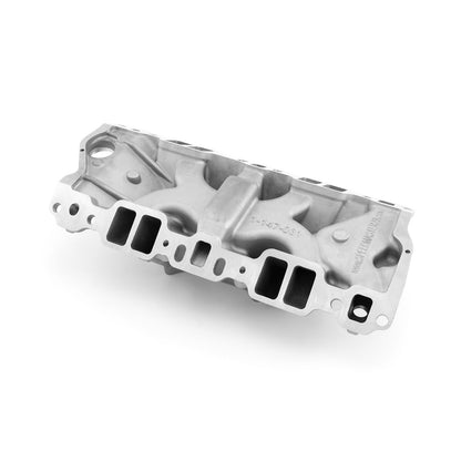 Chevy SBC 350 MidRise Aluminum Intake Manifold [Satin]