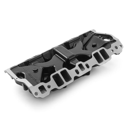 Chevy SBC 350 MidRise Aluminum Intake Manifold [Black]