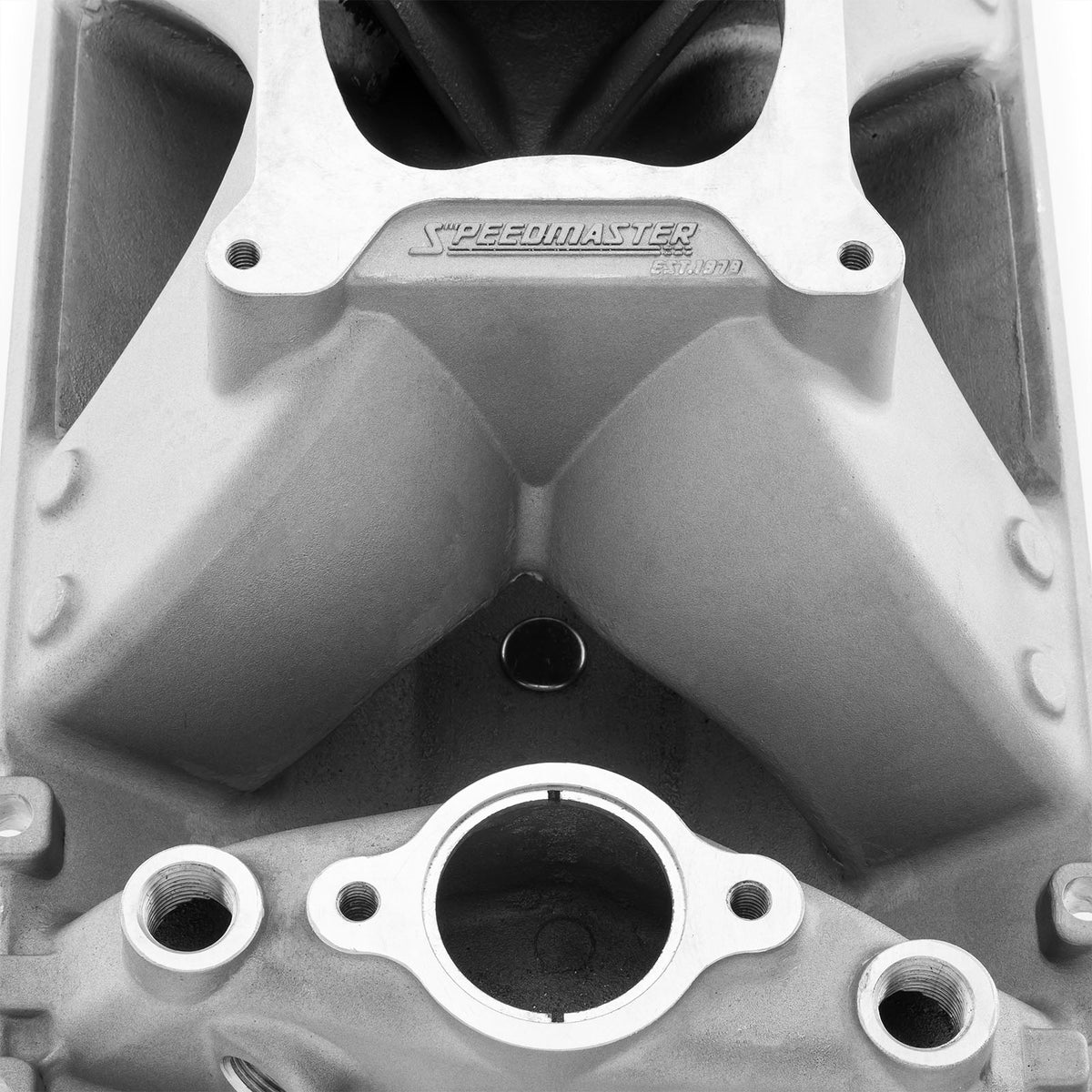 Chevy SBC 350 Vortec HiRise Aluminum Intake Manifold [Satin]