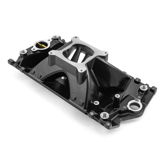 Chevy SBC 350 Vortec HiRise Aluminum Intake Manifold [Black]