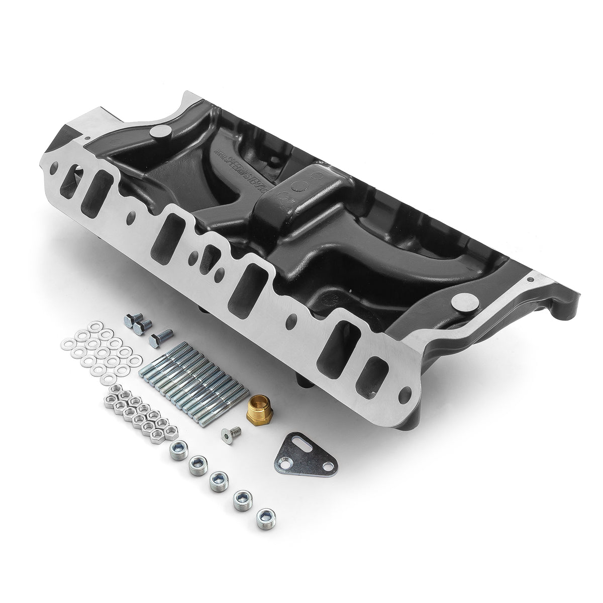 Ford SB 260 289 302 Windsor LowRise Aluminum Intake Manifold [Black]