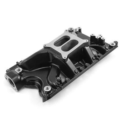 Ford 351W Windsor LowRise Aluminum Intake Manifold [Black]