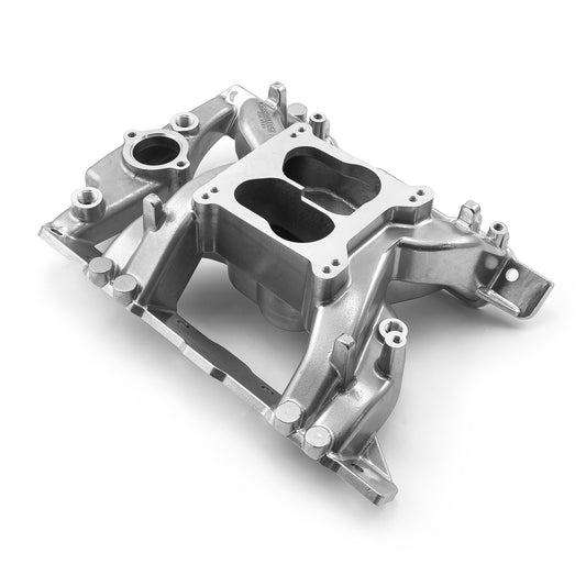 Pontiac 326 350 389 400 428 455 MID-AIR™ MidRise Aluminum Intake Manifold [Polished]
