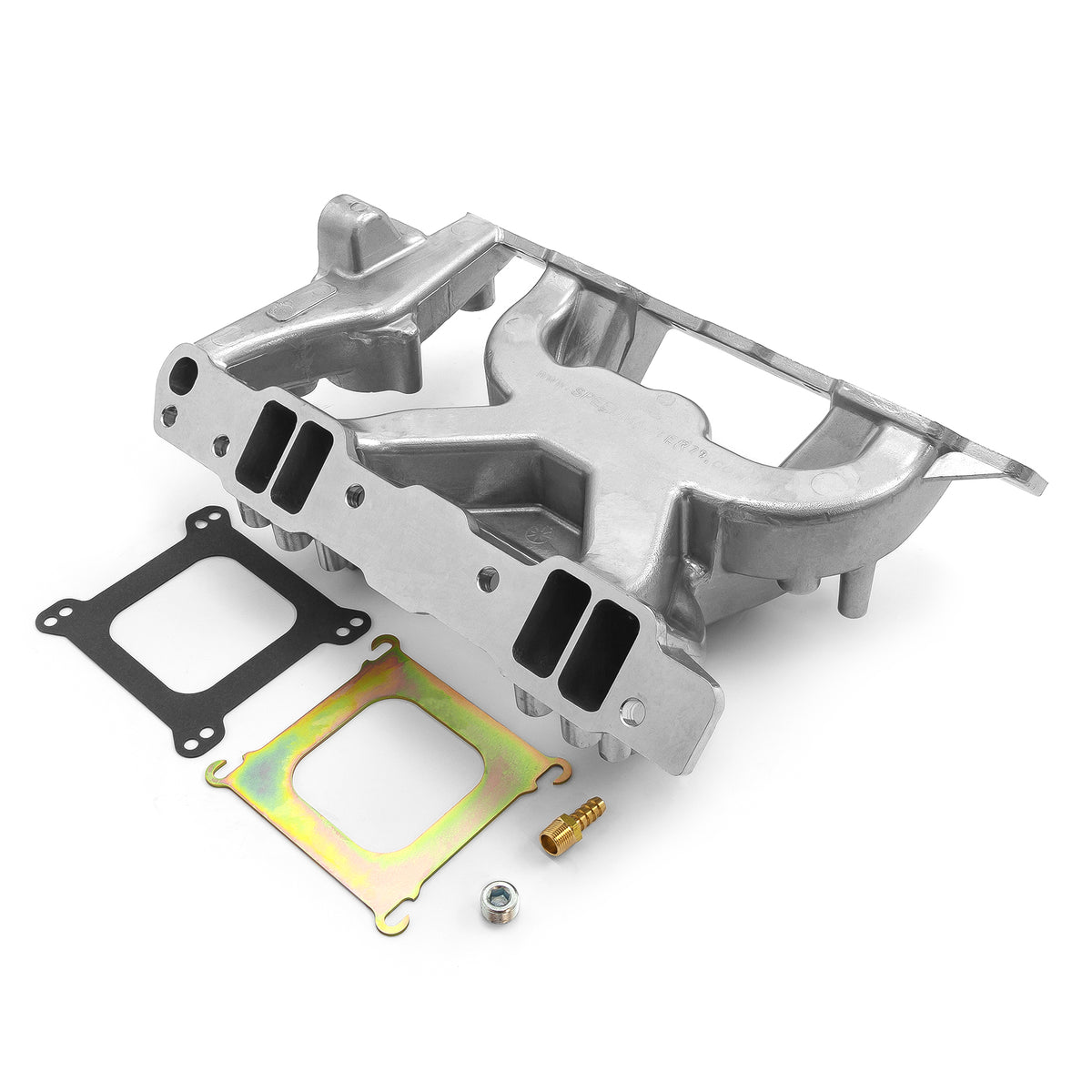 Pontiac 326 350 389 400 428 455 MID-AIR™ MidRise Aluminum Intake Manifold [Polished]