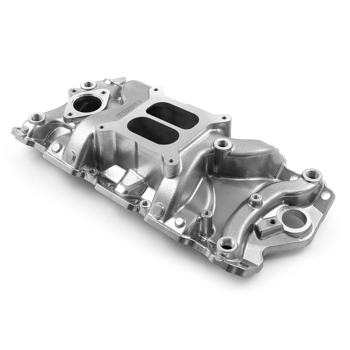 Chevy SBC 350 1957-95 (Non EGR) LowRise+ Aluminum Intake Manifold [Polished]