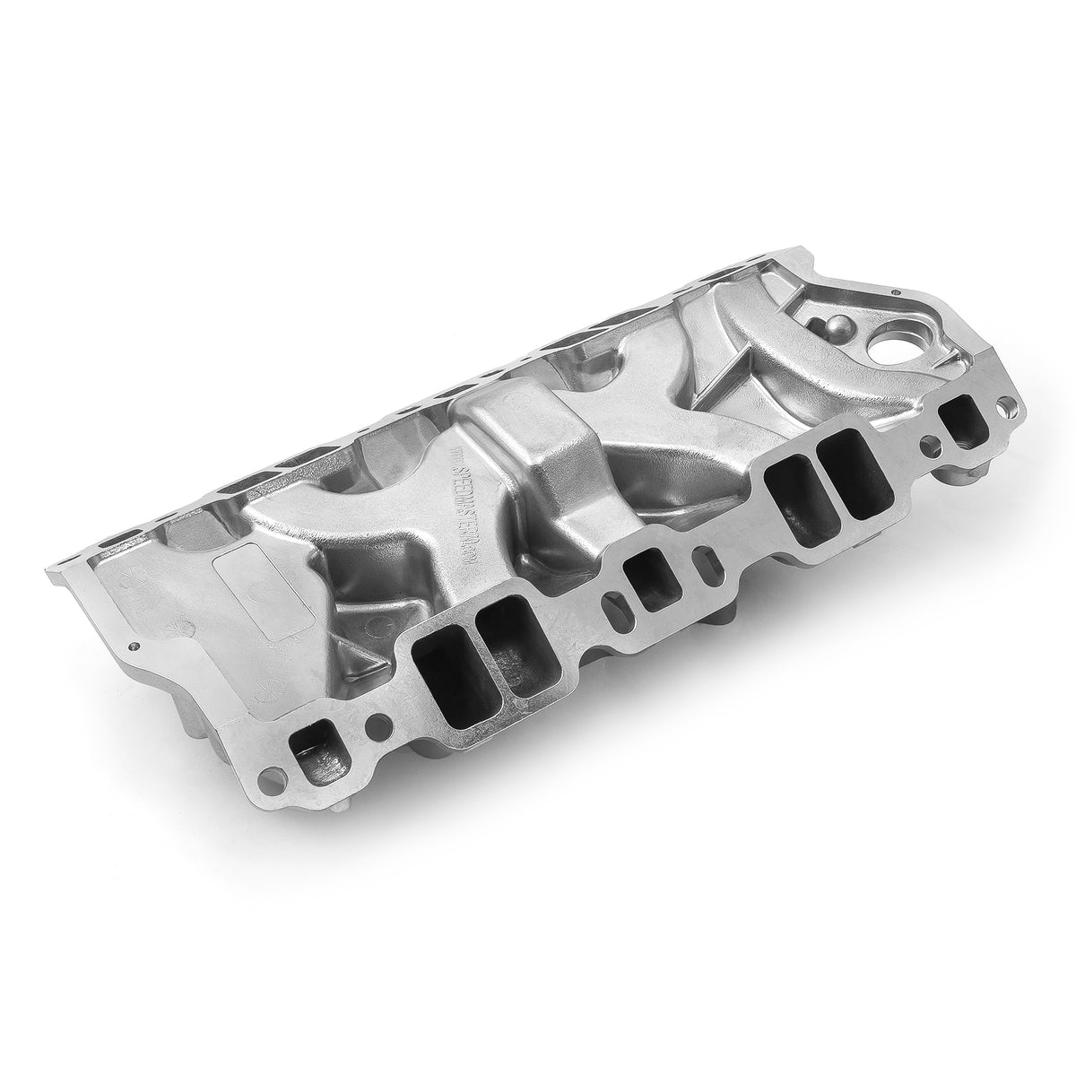 Chevy SBC 350 1957-95 (Non EGR) LowRise+ Aluminum Intake Manifold [Polished]