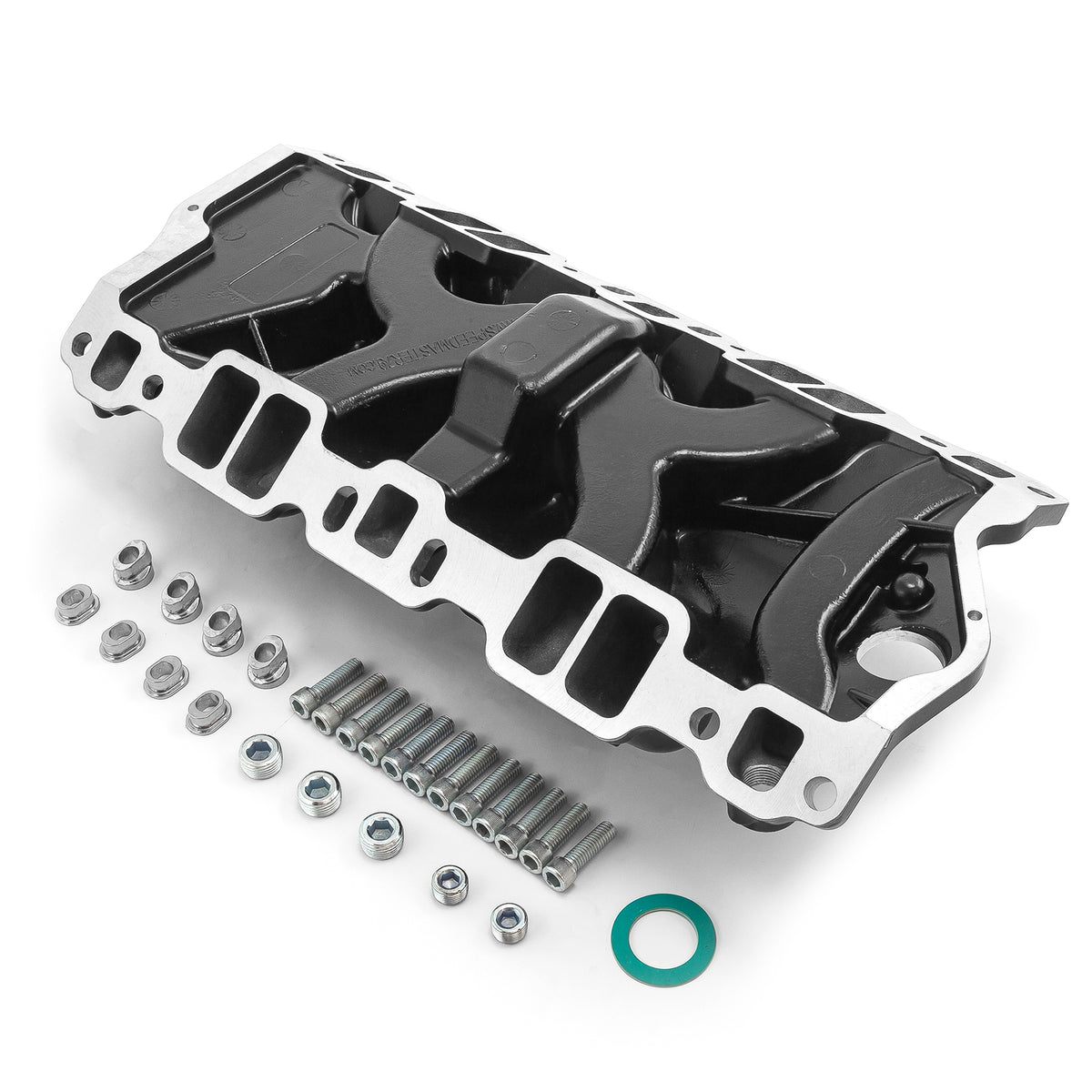 Chevy SBC 350 1957-95 (Non EGR) LowRise+ Aluminum Intake Manifold [Black]