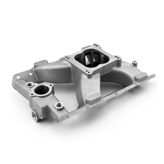 Pontiac 326 350 389 400 421 428 455 HiRise Aluminum Intake Manifold [Satin]