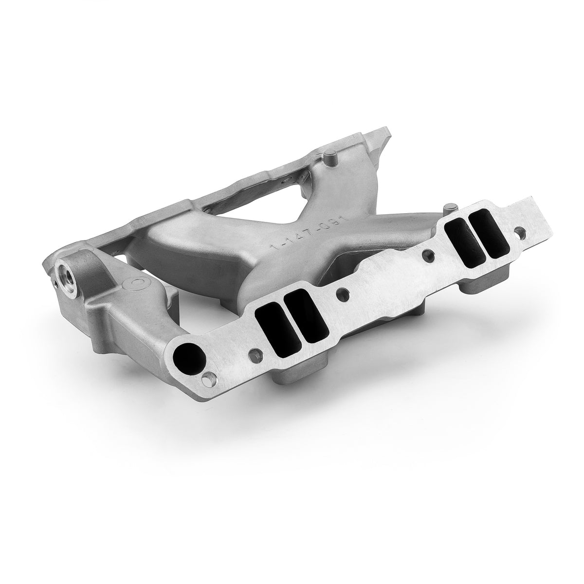 Pontiac 326 350 389 400 421 428 455 HiRise Aluminum Intake Manifold [Satin]