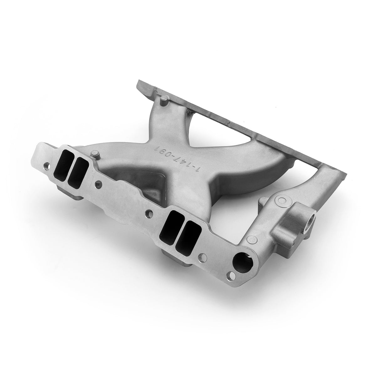 Pontiac 326 350 389 400 421 428 455 HiRise Aluminum Intake Manifold [Satin]
